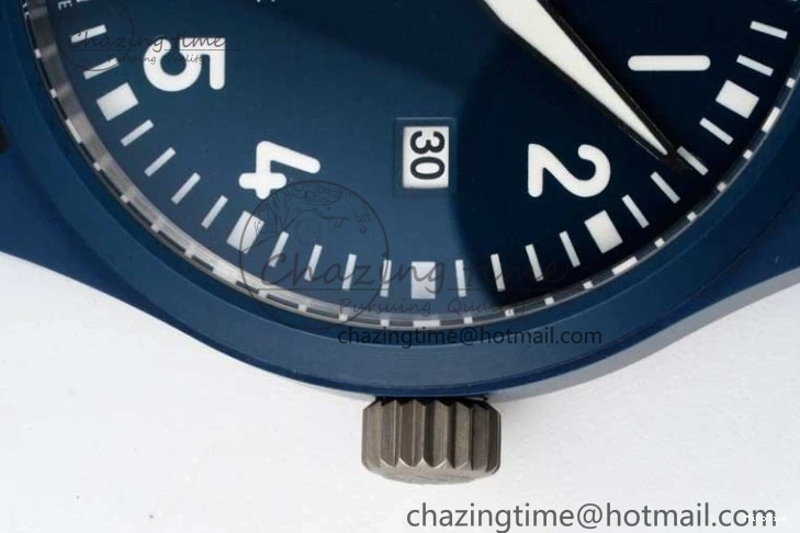 MIROTIME 0209 Mark XVIII IW328101 Blue Ceramic M+F 1:1 Best Edition Blue Dial on Blue Nylon Strap A Efficient 7066